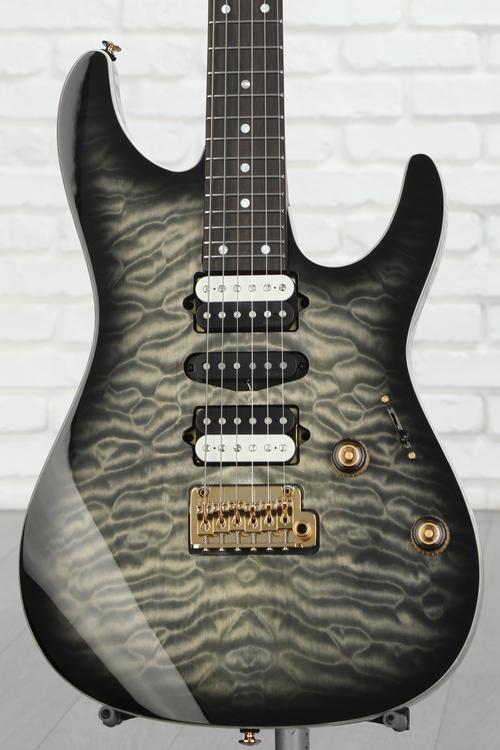 Ibanez Premium AZ47P1QM Electric Guitar - Black Ice Burst 