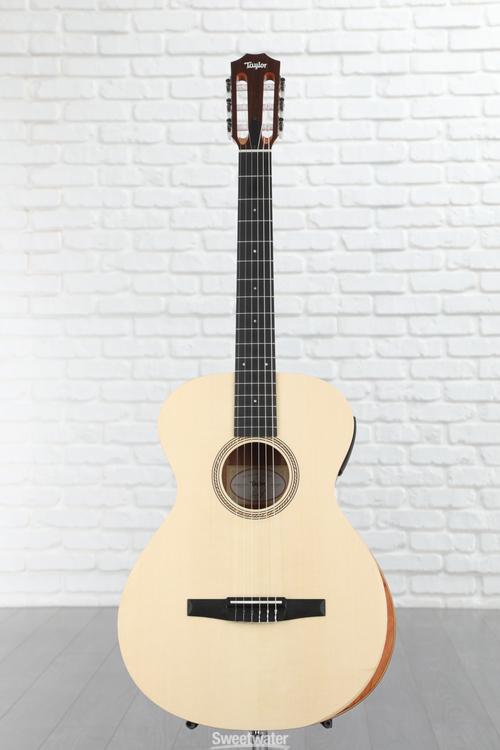 Taylor Academy 12eN Lefthanded Nylon String Acousticelectric Guitar Natural Sweetwater