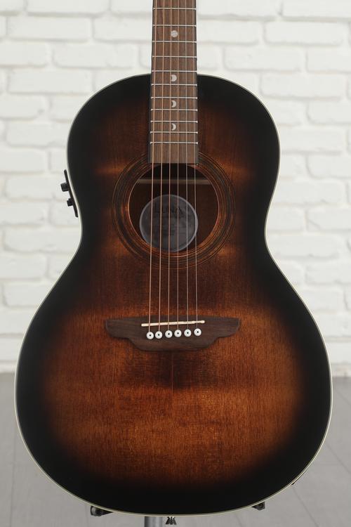 Luna Art Vintage Parlor Solid Top Acoustic-electric Guitar