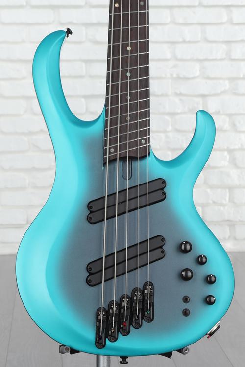 Ibanez BTB605MS Bass Guitar - Cerulean Aura Burst Matte