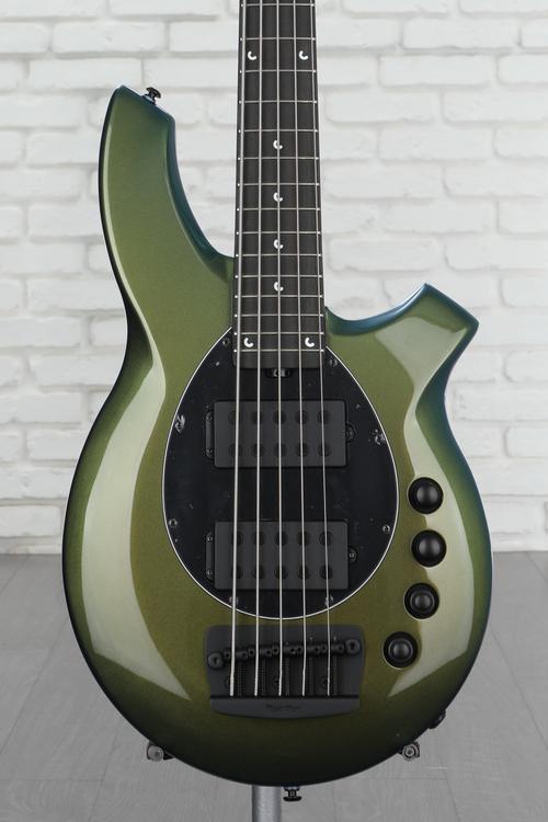 Ernie Ball Music Man Bongo 5 Bass Guitar - Emerald Iris 
