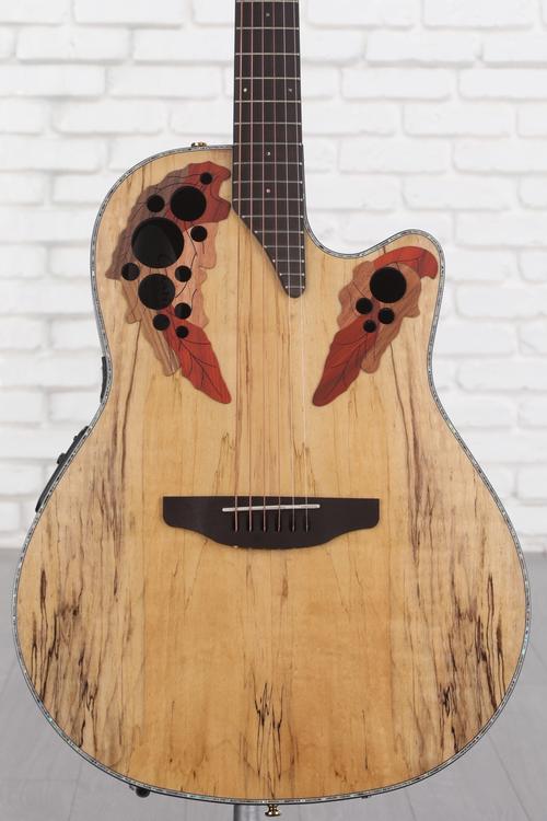 OVATION Celebrity Elite Exotic Mid Depth CE44P SM G Spalted Maple