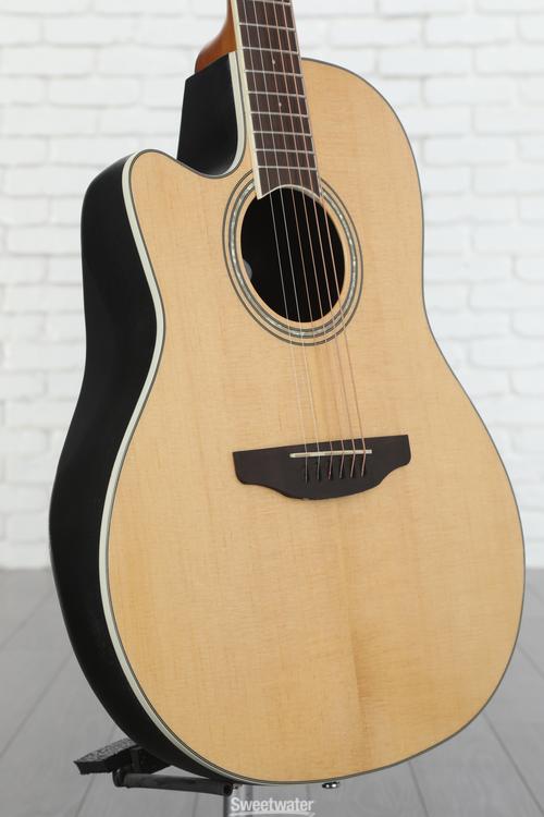 Ovation Celebrity Standard CS24L-4 Mid-Depth Left-handed Acoustic-electric  Guitar - Natural