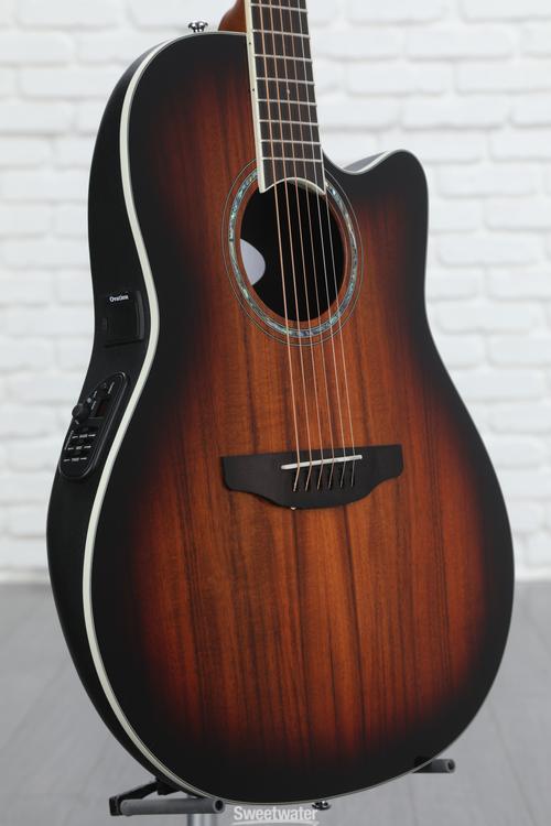 Ovation Celebrity Plus Super Shallow Acoustic-Electric Guitar - Koa Burst