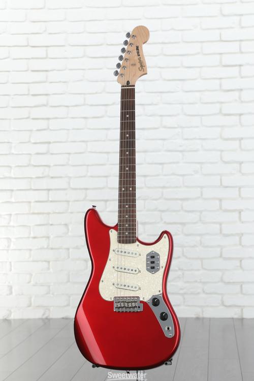 Squier Paranormal Cyclone Electric Guitar - Candy Apple Red with Pearloid  Pickguard