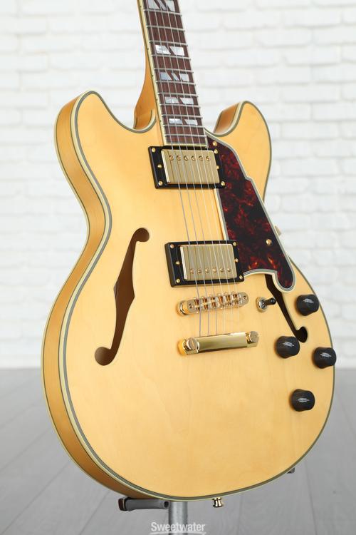 D'Angelico Deluxe Mini DC Semi-hollowbody Electric Guitar - Satin Honey ...