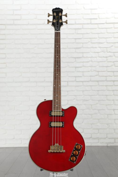 Epiphone Allen Woody Rumblekat Artist Series Bass Guitar - Wine Red