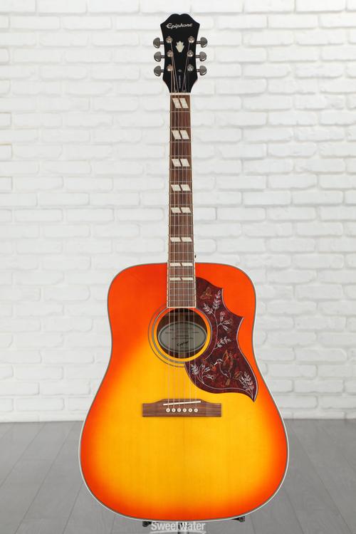 Epiphone Hummingbird Studio Acoustic-Electric Guitar - Faded Cherry Sunburst