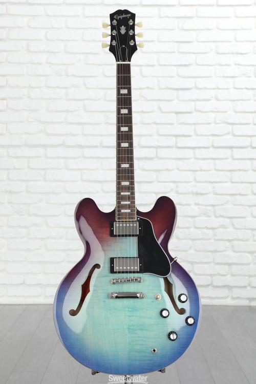 Epiphone ES-335 Figured Semi-hollowbody - Blueberry Burst | Sweetwater