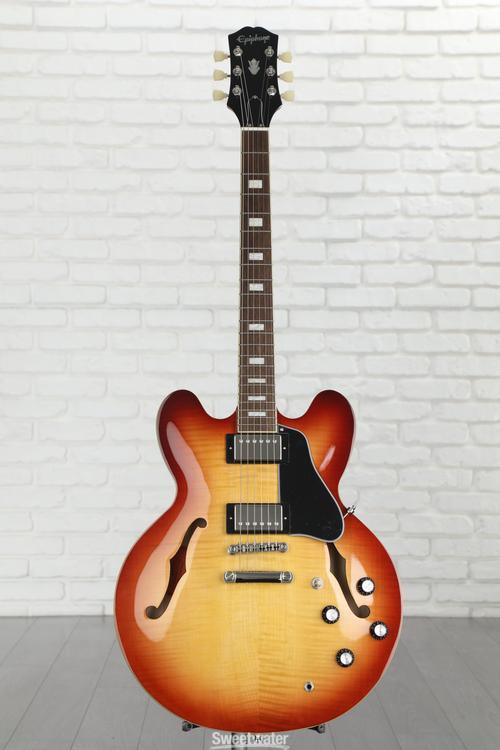 Epiphone ES-335 Figured Semi-hollowbody Electric Guitar - Raspberry Tea  Burst