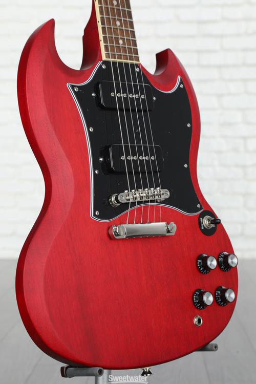 Epiphone SG Classic Worn P-90 Worn Cherry-