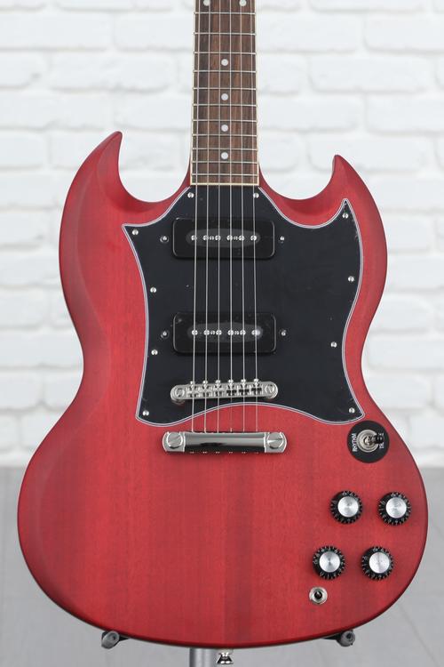 Epiphone SG Classic Worn P-90 Worn Cherry | www.schmetterlinghaus.at