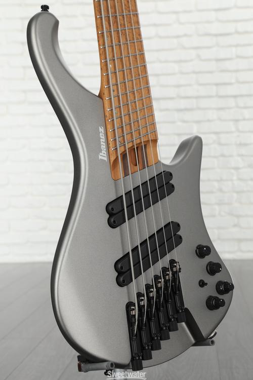 Ibanez Bass Workshop EHB1006MS 6-string Bass Guitar - Metallic Gray Matte