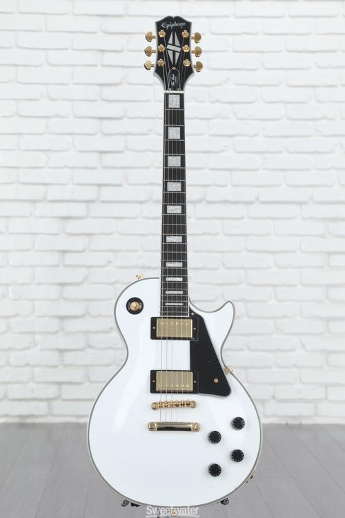 Epiphone Les Paul Custom Electric Guitar - Alpine White | Sweetwater