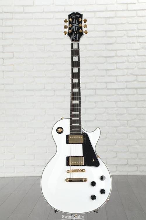 Epiphone Les Paul Custom Electric Guitar - Alpine White | Sweetwater