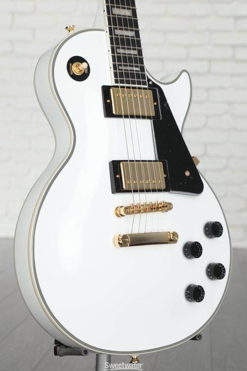 Epiphone Les Paul Custom Electric Guitar - Alpine White | Sweetwater