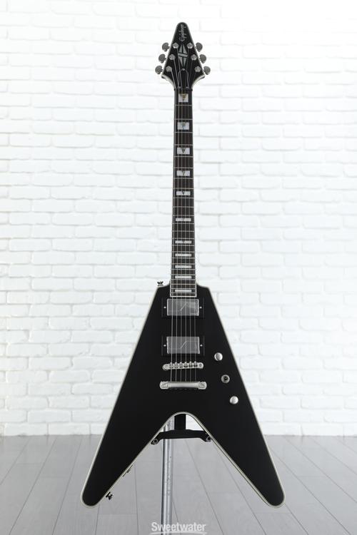 Epiphone Flying V Prophecy Electric Guitar - Black Aged Gloss | Sweetwater