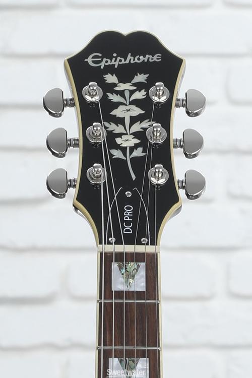 Epiphone DC Pro Electric Guitar - Midnight Ebony | Sweetwater