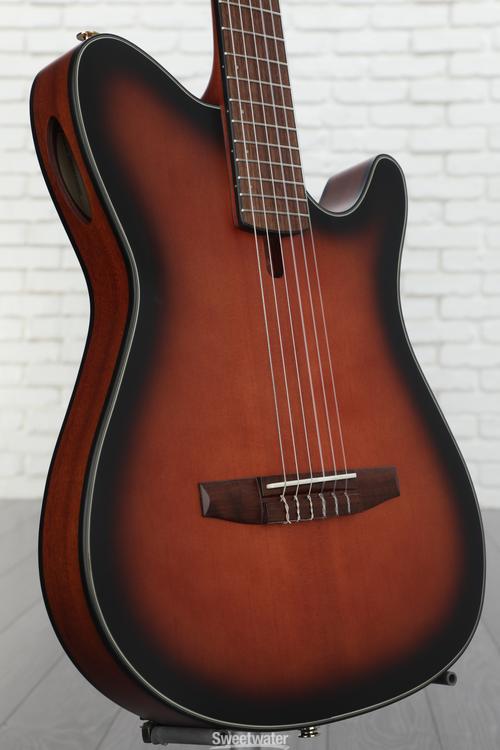 Ibanez FRH10NBSF Thinline Nylon Acousticelectric Guitar Brown