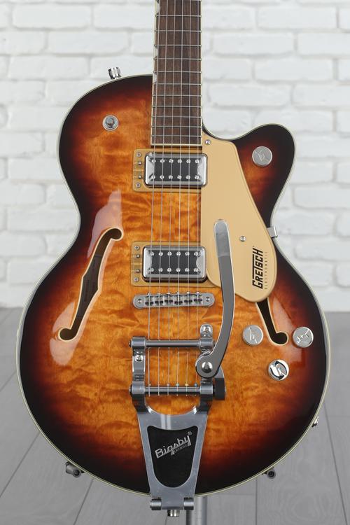 Gretsch G5655T-QM Electromatic Center Block Jr. Quilt Semi-hollowbody  Electric Guitar - Sweet Tea