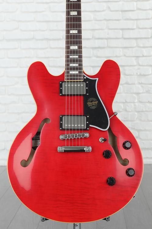 Heritage Custom Core H-535 Semi-hollowbody Electric Guitar - Trans Cherry