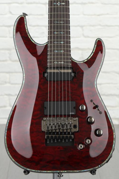 Schecter Hellraiser C-7 With Floyd Rose And Sustainiac - Black Cherry ...