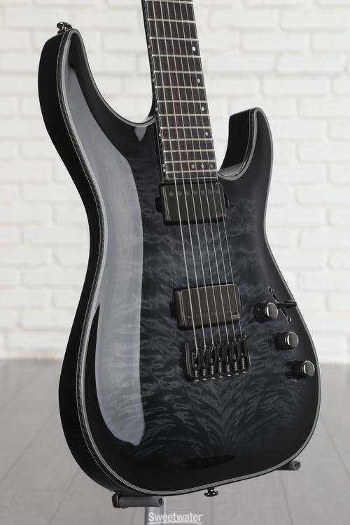 Schecter Hellraiser Hybrid C-7 - Trans Black Burst | Sweetwater