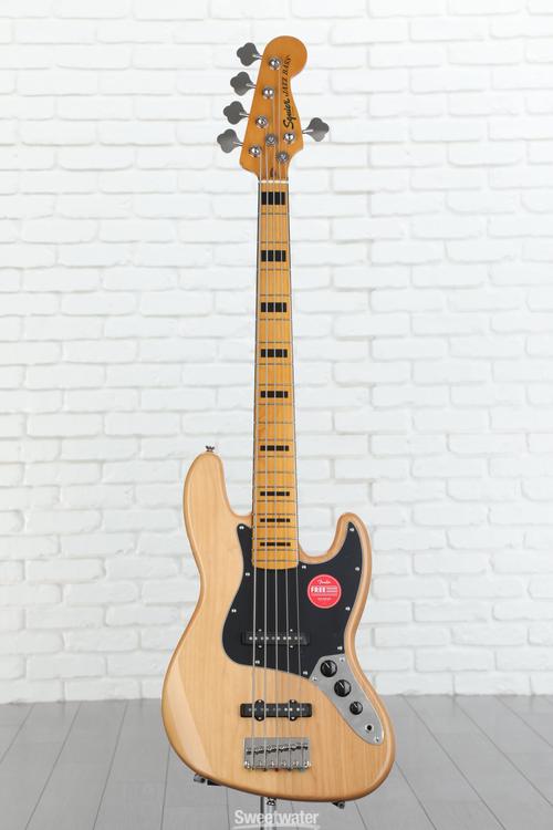 Squier Classic Vibe '70s Jazz Bass V - Natural with Maple Fingerboard