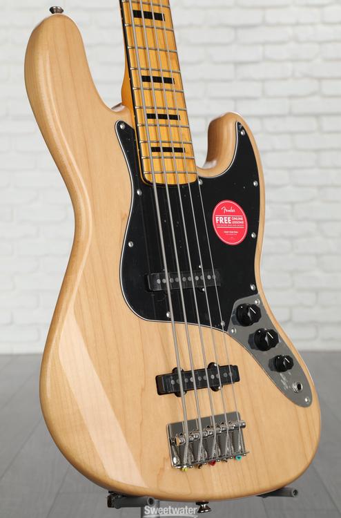 Squier Classic Vibe '70s Jazz Bass V - Natural with Maple 