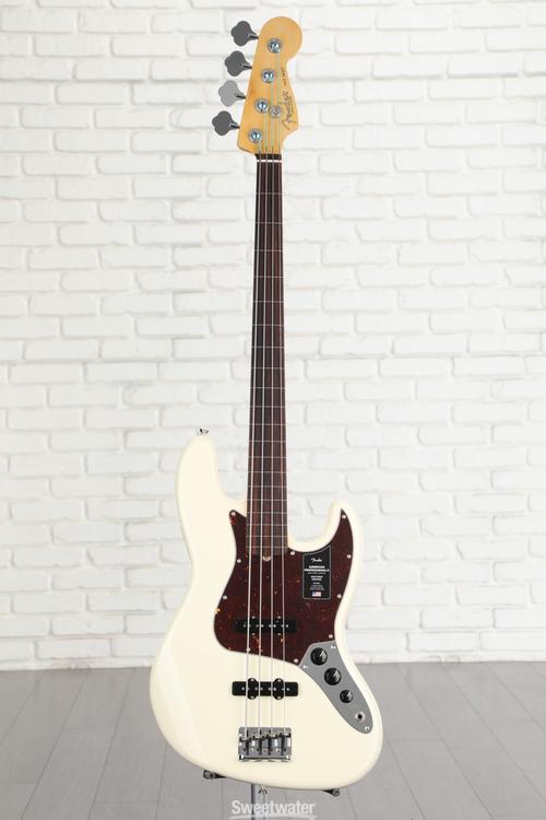 Fender American Professional II Jazz Bass Fretless - Olympic White