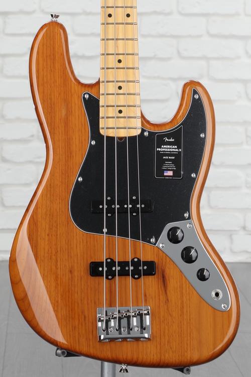 Fender American Professional II Jazz Bass - Roasted Pine with Maple  Fingerboard