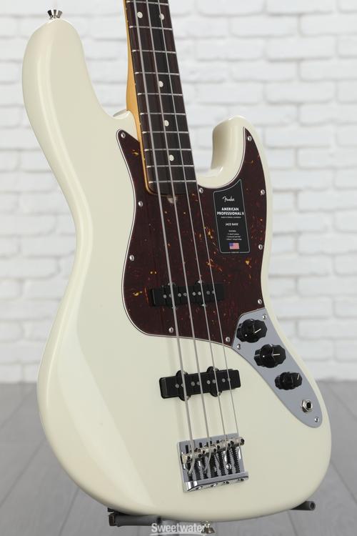 Fender American Professional II Jazz Bass - Olympic White with Rosewood  Fingerboard