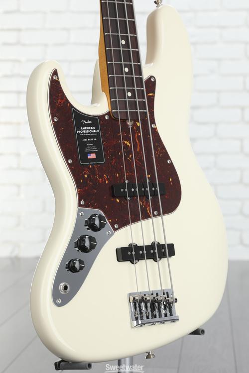 Fender American Professional II Jazz Bass Left-handed - Olympic White with  Rosewood Fingerboard