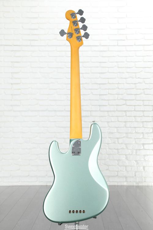 Fender American Professional II Jazz Bass V - Mystic Surf Green with Maple  Fingerboard