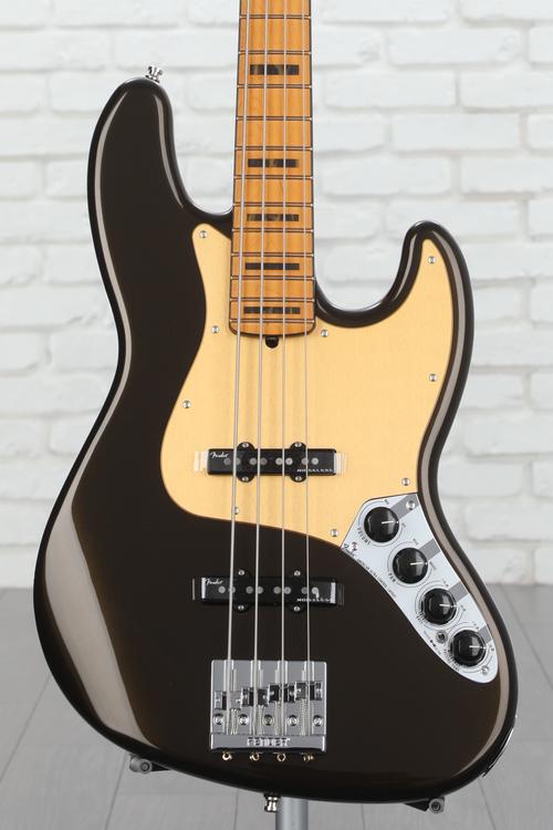 Fender American Ultra Jazz Bass - Texas Tea with Maple Fingerboard |  Sweetwater