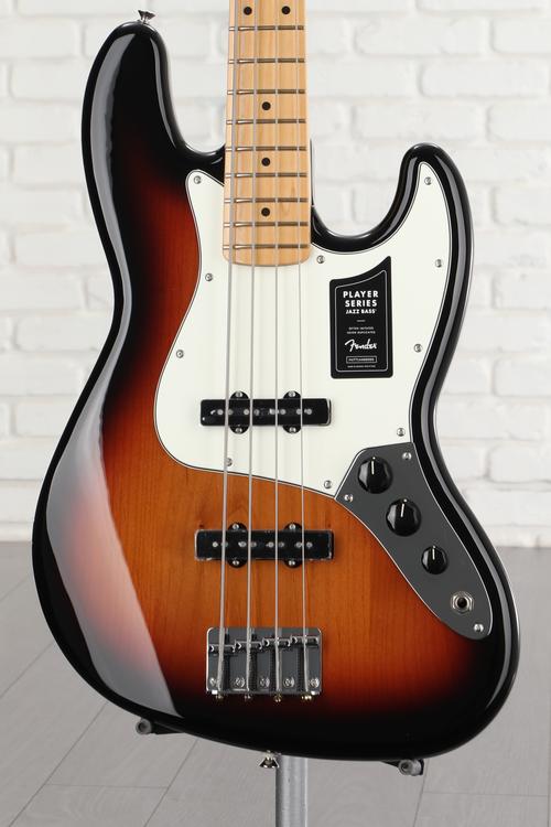 Fender Player Jazz Bass - 3-Tone Sunburst with Maple Fingerboard 