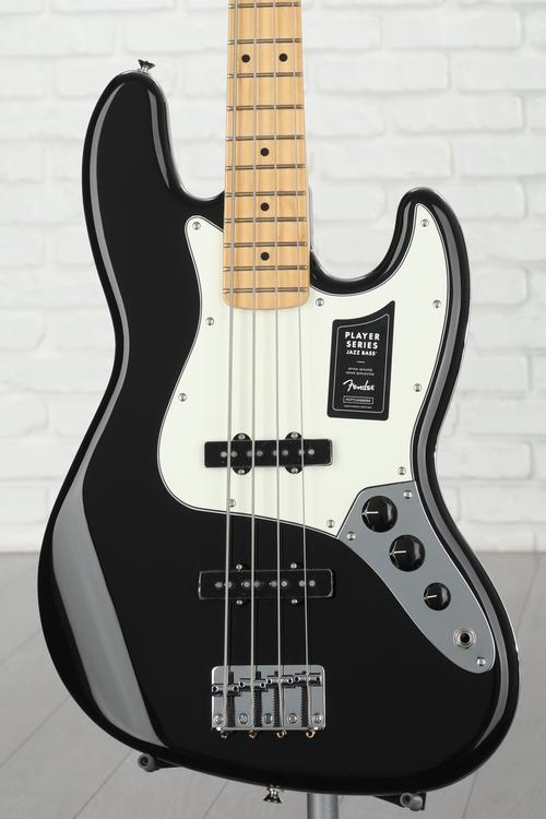 Fender Player Jazz Bass - Black with Maple Fingerboard | Sweetwater