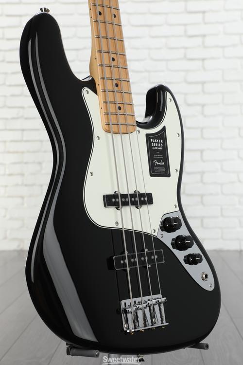 Fender Player Jazz Bass - Black with Maple Fingerboard | Sweetwater