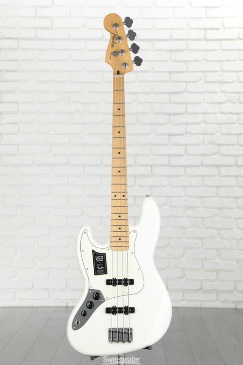 Fender Player Jazz Bass Left-handed - Polar White with Maple 