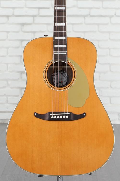 Fender California Vintage King Acousticelectric Guitar Aged Natural