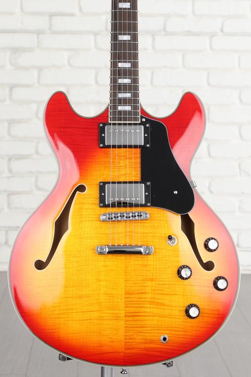 Sire Larry Carlton H7 Semi-hollow Electric Guitar - Cherry Sunburst 