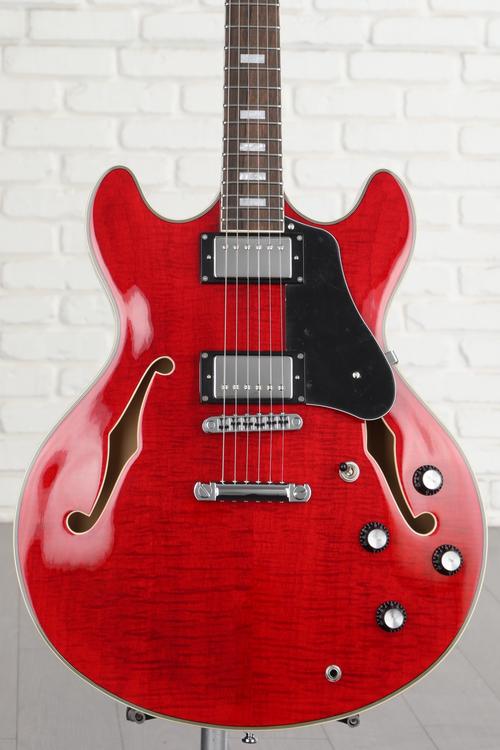 Sire Larry Carlton H7 Semi-hollow Electric Guitar - See Through Red