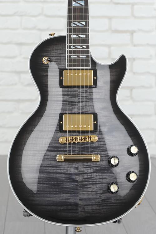 Gibson Les Paul Supreme Electric Guitar - Trans Ebony Burst 