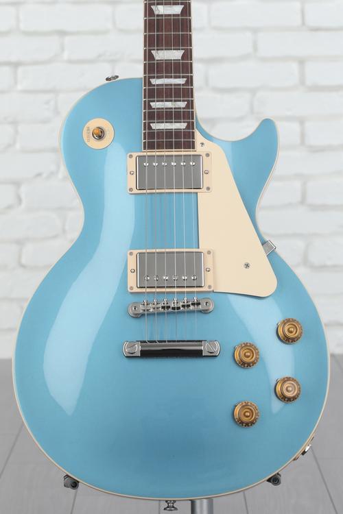 Gibson Les Paul Standard '50s Plain Top Electric Guitar - Pelham Blue ...