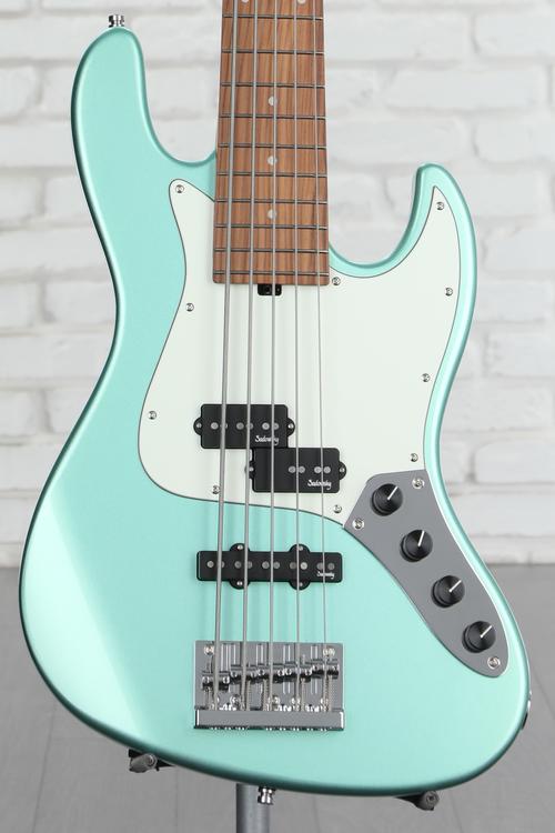 Sadowsky MetroExpress 21-Fret Hybrid PJ 5-string Bass - Sage Green Metallic