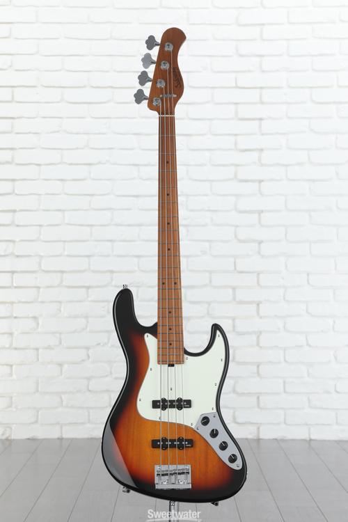 Sadowsky MetroExpress 21-fret Vintage JJ Bass, 4-string - Tobacco Sunburst  Transparent