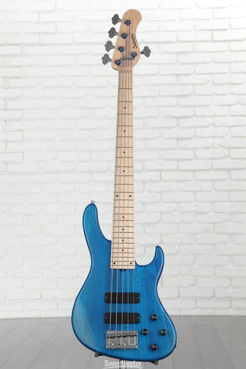 Sadowsky MetroLine 24-fret Modern Bass, Swamp Ash Body, 5-string - Ocean  Blue Transparent Satin