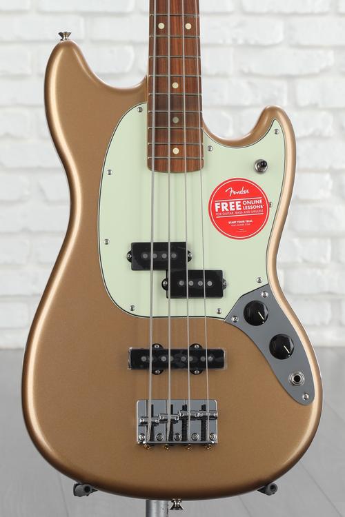 Fender Player Mustang Bass PJ - Firemist Gold | Sweetwater