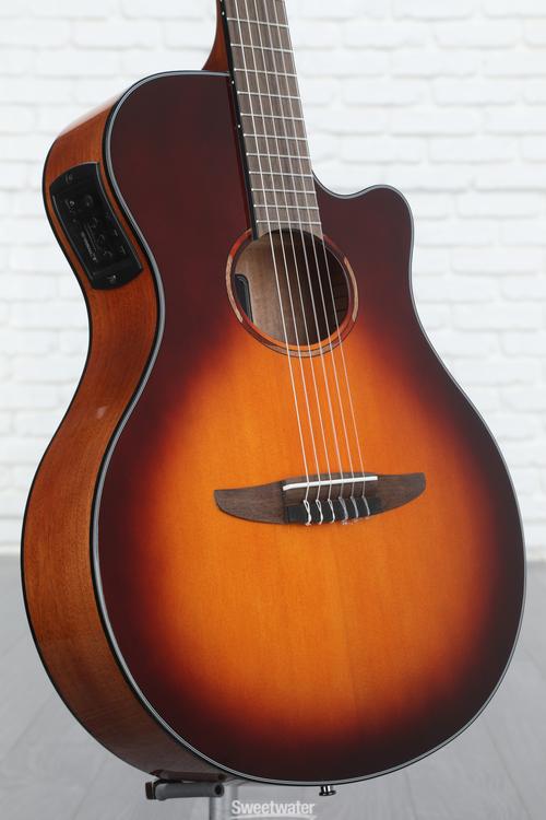 Yamaha NTX1 Nylon String AcousticElectric Guitar Brown Sunburst Sweetwater