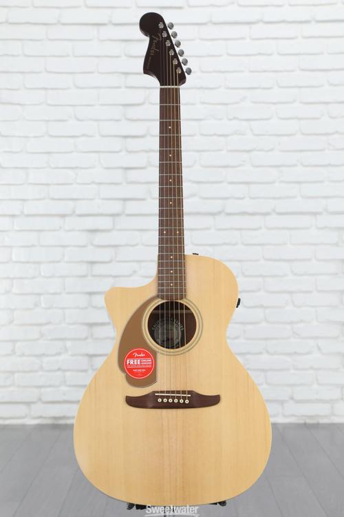 Fender Newporter Player Lefthanded Acousticelectric Guitar Natural
